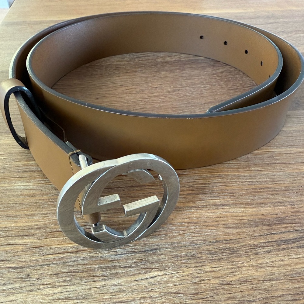 Gucci Brown and Silver Belt Bag